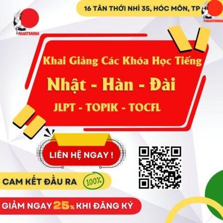 Khai giảng khóa học Nhật - Hàn - Đài
