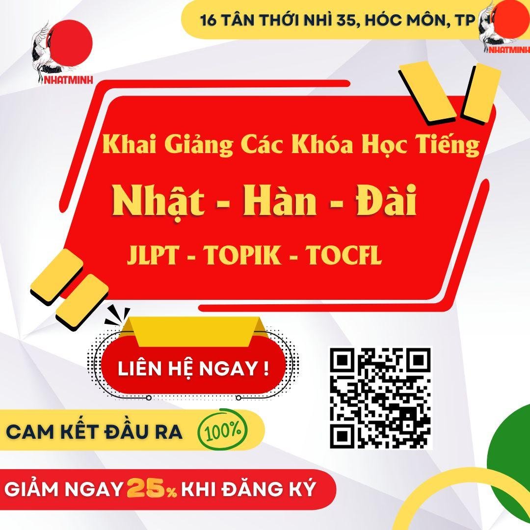 Khai giảng khóa học Nhật - Hàn - Đài